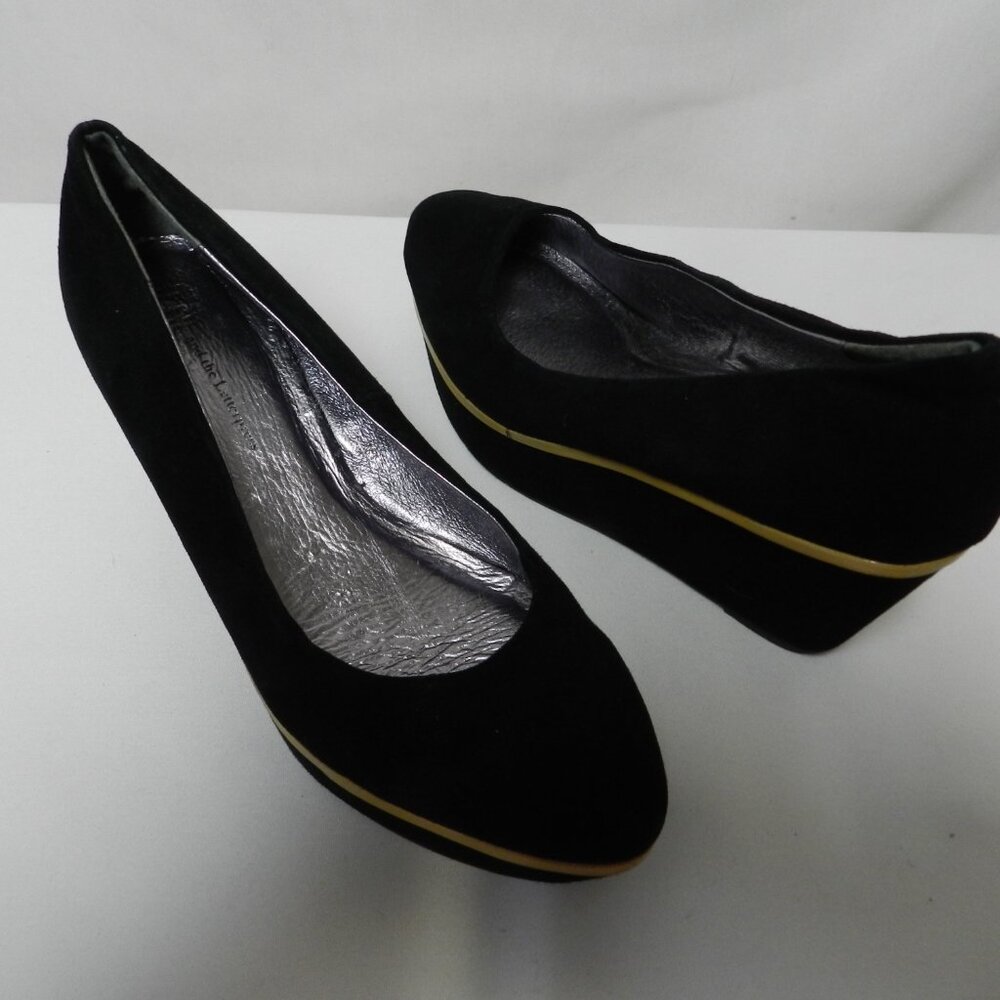 Pilcro & The Letterpress Anthropologie Suede platform wedge heels Size Sz 7